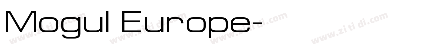 Mogul Europe字体转换